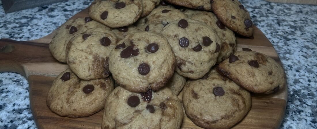 Brown Butter Sourdough Discard Chocolate Chip Cookies